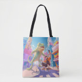 Tote Bag Giant Chameleon - Illustration de la ville (Devant)
