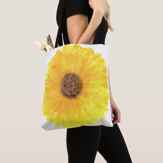 Tote Bag Giant Sunflower Grocery Bag (De près)