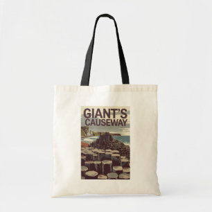 Tote Bag Giant's Causeway Irlande Illustration Travel Art