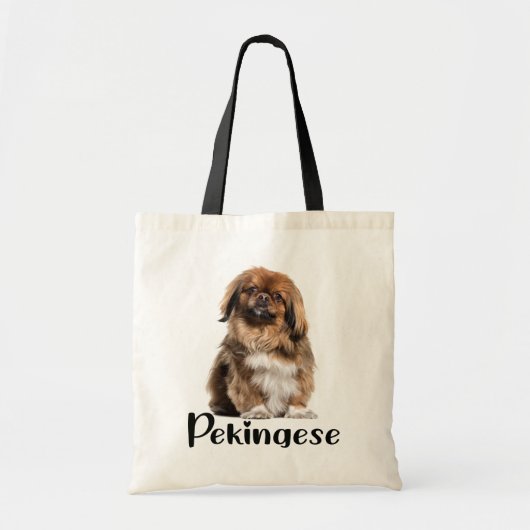 Tote Bag Gift Amoureux des chiens Puppy Pekingese (Devant)