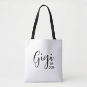 Tote Bag Gigi Établi Écriture Noire (Devant)