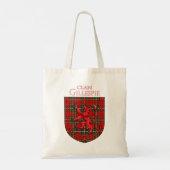 Tote Bag Gillespie Tartan Scottish Plaid Lion Rampant (Dos)