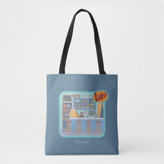 Tote Bag Gilmore Girls | Luke's Diner Graphic (Devant)