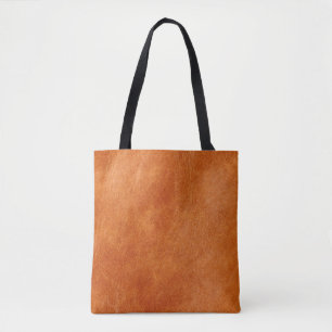 Tote Bag Gingembre rustique lisse cuir naturel