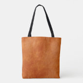Tote Bag Gingembre rustique lisse cuir naturel (Dos)