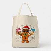 Tote Bag Gingerbread Cool 67 — Numéros de glace de fêtes (Dos)
