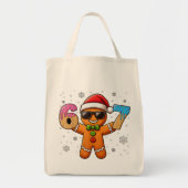 Tote Bag Gingerbread Cool 67 — Numéros de glace de fêtes (Devant)