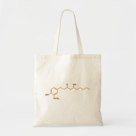Tote Bag Gingerol Molecule formule chimique (Devant)