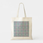 Tote Bag Gingham Cœur Violet (Dos)