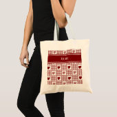 Tote Bag Gingham rouge de l'Ohio (Devant (produit))