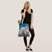 Tote Bag GINGKO THE BLUE CHOW FOURRE-TOUT ou CROSSBODY (Sur le modèle)