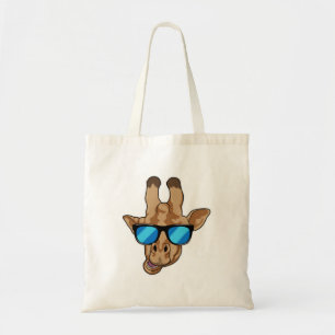 Tote Bag Girafe avec lunettes de soleil