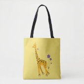Tote Bag Girafe de patinage à roulettes (Devant)