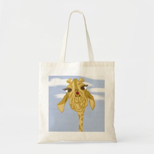Tote Bag Girafe Mignonne Et Colorée (Devant)