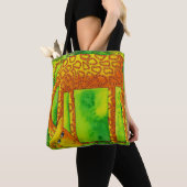 Tote Bag Giraffe aquarelle à motif (De près)