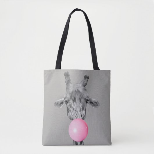 Tote Bag giraffe bubble (Devant)