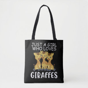 Tote Bag Giraffe Cadeau Femme Juste Une Fille Qui Aime Les