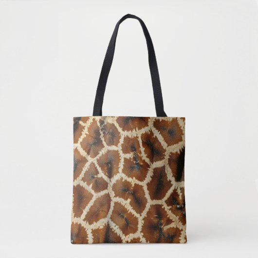 Tote Bag Giraffe moderne tendance Imprimer Brown (Devant)