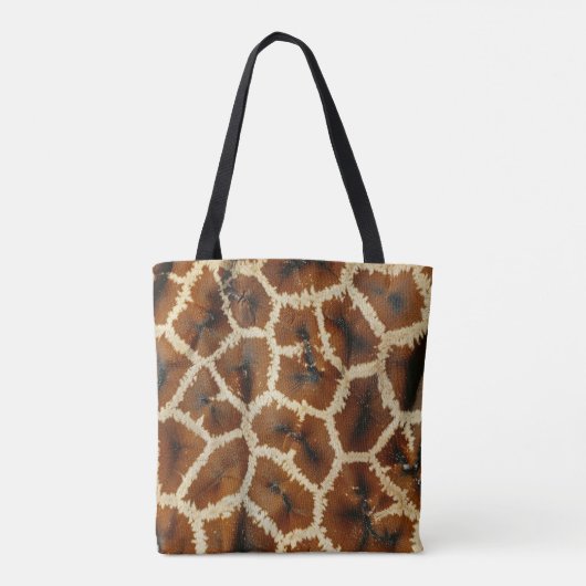 Tote Bag Giraffe moderne tendance Imprimer Brown (Dos)