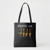 Tote Bag Giraffic Jam Giraffe Patinage en ligne Zoo animal (Devant)