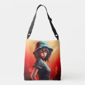 Tote Bag girl blue hat (Dos)