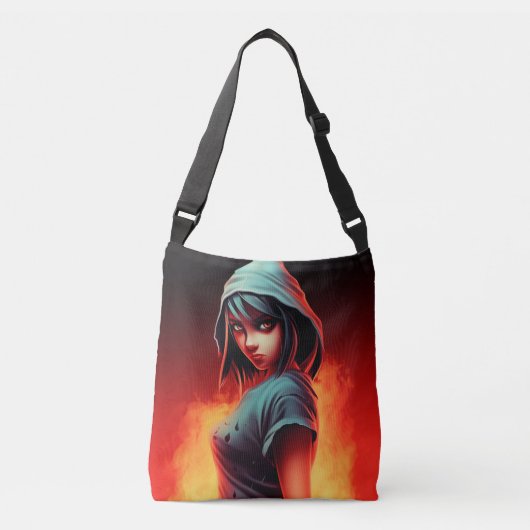 Tote Bag girl blue hat (Devant)