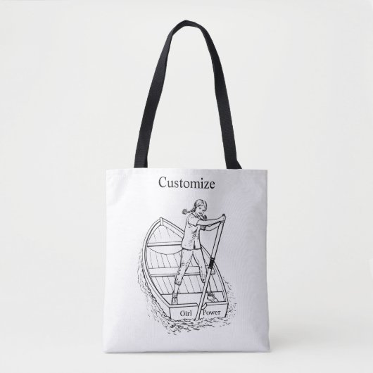 Tote Bag Girl Power Sculling Boat Thunder_Cove (Devant)