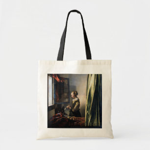 Tote Bag Girl Reading a Letter à Open Window, Vermeer