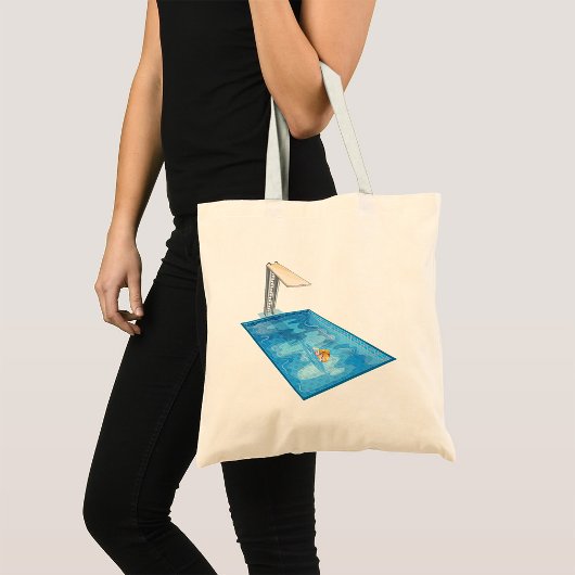 Tote Bag Girl Swimming