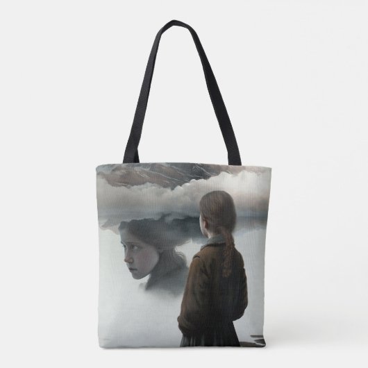 Tote Bag Girl with clouds (Dos)
