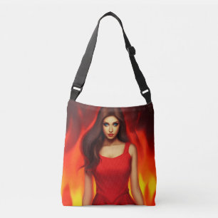Tote Bag Girl with red dress