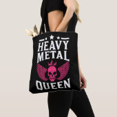 Tote Bag Girls Heavy Metal Queen Rock and Roll (De près)