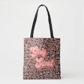 Tote Bag Girly Swot Leopard Print (Devant)