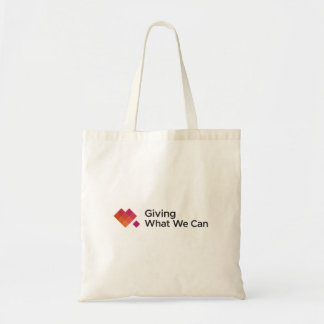 Tote Bag Giving What We Can Logo Wide