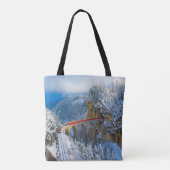 Tote Bag Glace et neige | Express Bernina, Suisse (Dos)