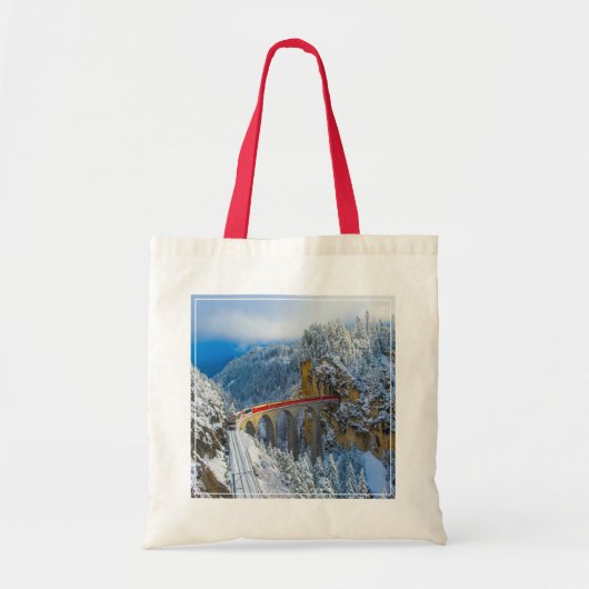 Tote Bag Glace et neige | Express Bernina, Suisse (Devant)