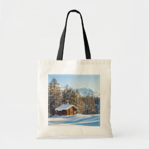 Tote Bag Glace et neige Journal d'hiver Cabine Alpes suis