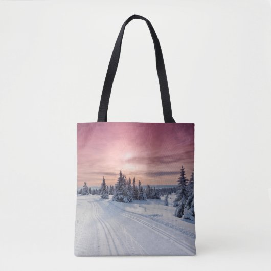 Tote Bag Glace et neige | Lillehammer, Norvège (Devant)