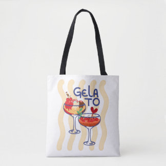 Tote Bag 🍦 GLACE – Graphisme Rétro Mignon de Glace