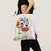 Tote Bag 🍦 GLACE – Graphisme Rétro Mignon de Glace (De près)