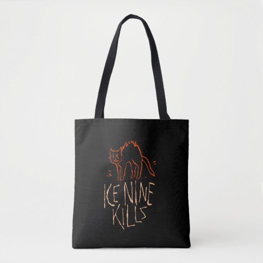 Tote Bag Glace Neuf Tueurs - Halloween en encre Chat (Devant)