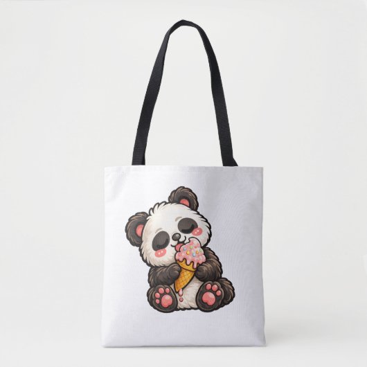 Tote Bag Glace Panda Mignon (Devant)
