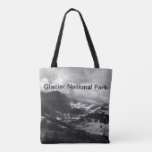 Tote Bag Glacier du lac caché Photo noir et blanc (Dos)