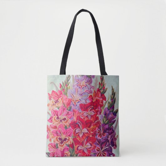 Tote Bag Gladiolas en fleurs (Devant)