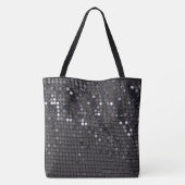 Tote Bag Glam Fille Parties scintillant Noire métallique Pe (Dos)
