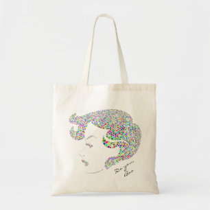 Tote Bag Glam Girl self girl citation puissance