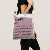 Tote Bag Glam-Ma Dictionnaire Définition Fleurs Design de c (De près)