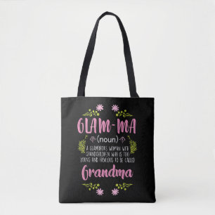 Tote Bag Glam ma jeune grand-mère folle