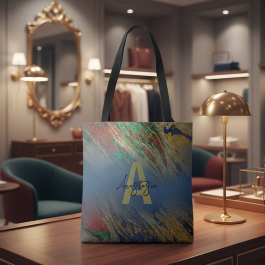 Tote Bag Glam moderne Abstrait Chic Luxe Parties scintillan