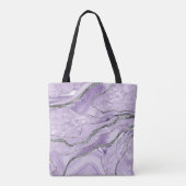 Tote Bag Glam Parties scintillant en argent de l'agate de l (Dos)